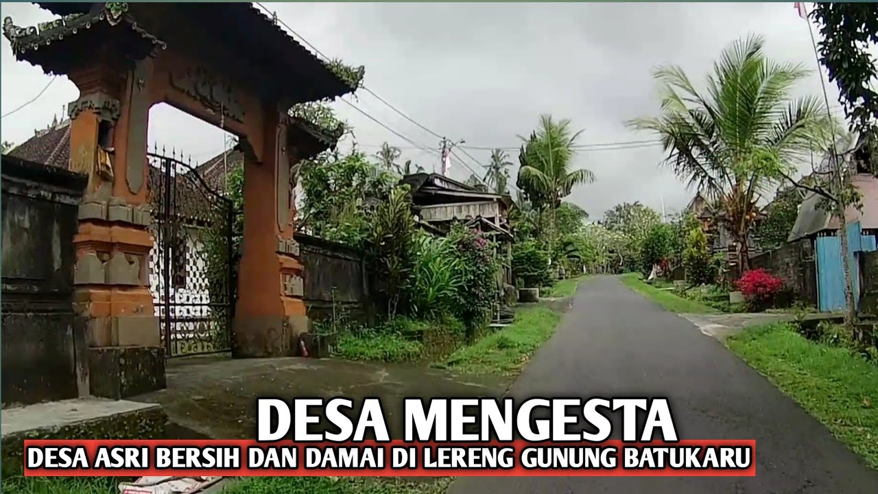 DAMAI DAN ASRINYA DESA LERENG GUNUNG BATUKARU. DESA MENGESTA PENEBEL TABANAN BALI. 