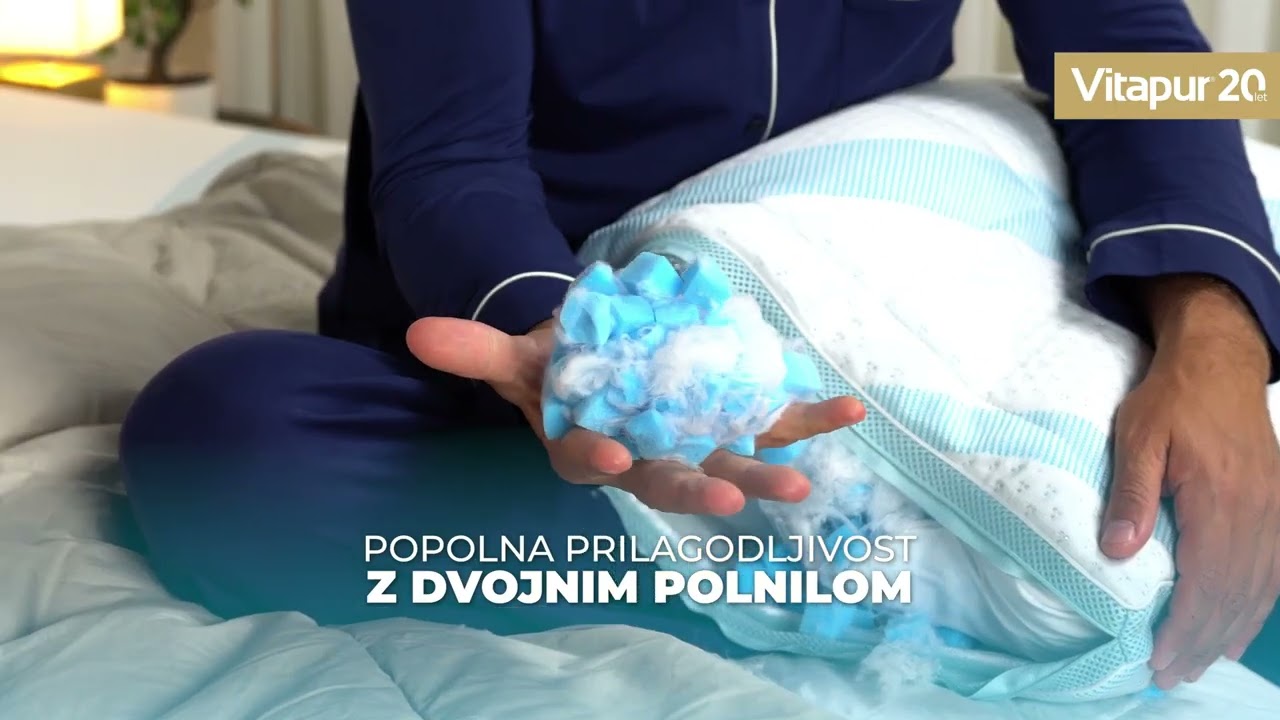 Hibridni hladilni vzglavnik Vitapur NEO Cooling &ndash; Za svež spanec v vročih nočeh!🛏️💤#Vitapur #Pillow