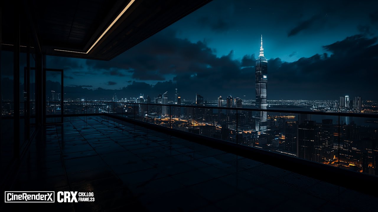 Neon Lights Over the City Futuristic Night Ambience for Deep Focus and Calm 1 Hour 4K