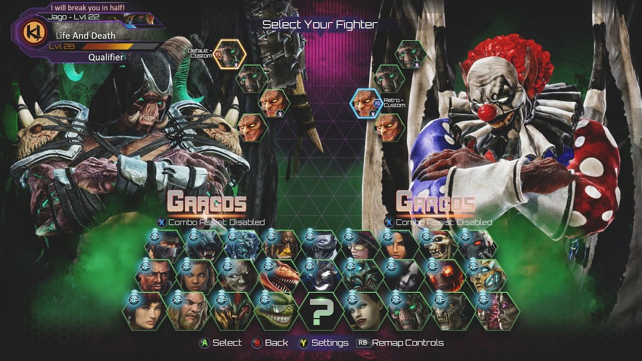 Killer Instinct - Aria Announcer - All Character Select Screen Animations (1080p 60FPS)