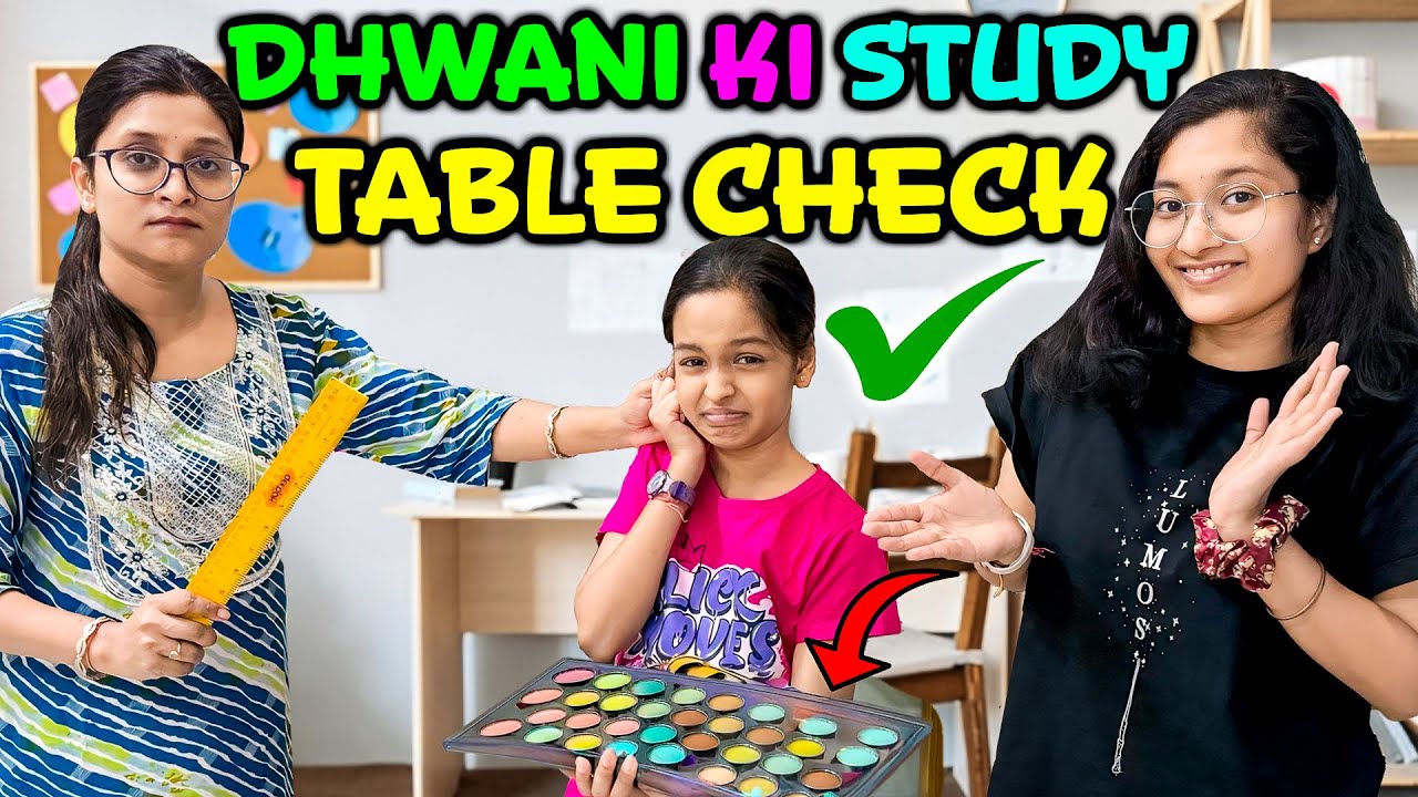 SURPRISE STUDY TABLE CHECK BY MUMMY 😱📚 | Jinni Bhi Reh Gayi Shocked! 😂💥| Cute Sisters