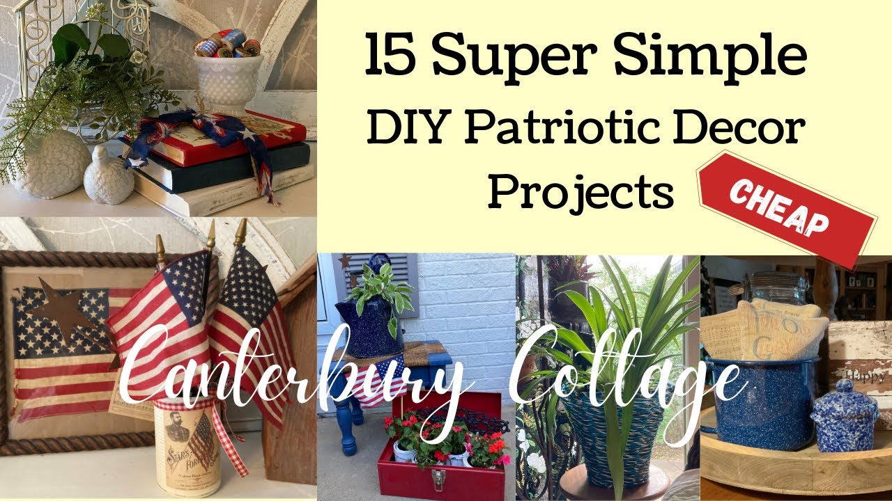 15 СУПЕР ПРОСТЫХ И БЮДЖЕТНЫХ DIY-ПРОЕКТОВ ПАТРИОТИЧЕСКОГО ДЕКОРА ДЛЯ ДОМА К ЛЕТУ