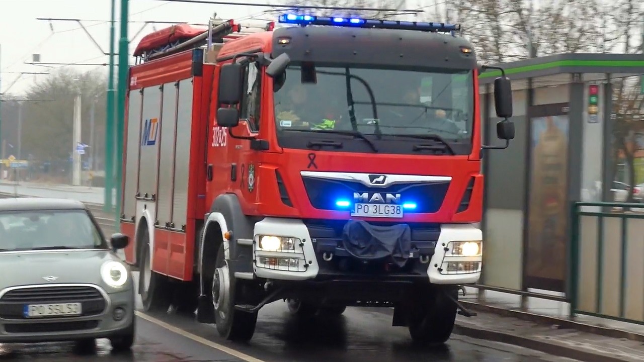 [Trąby] Alarmowo: 302[P]25 - GCBA 5/32 MAN TGM 18.320/Moto-Truck - JRG 2 Poznań