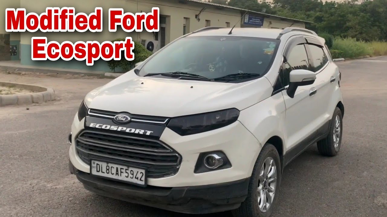 Modified Ford Ecosport | Aftermarket Projector Headlight with DRL for Ecosport | Rockford Basetube |