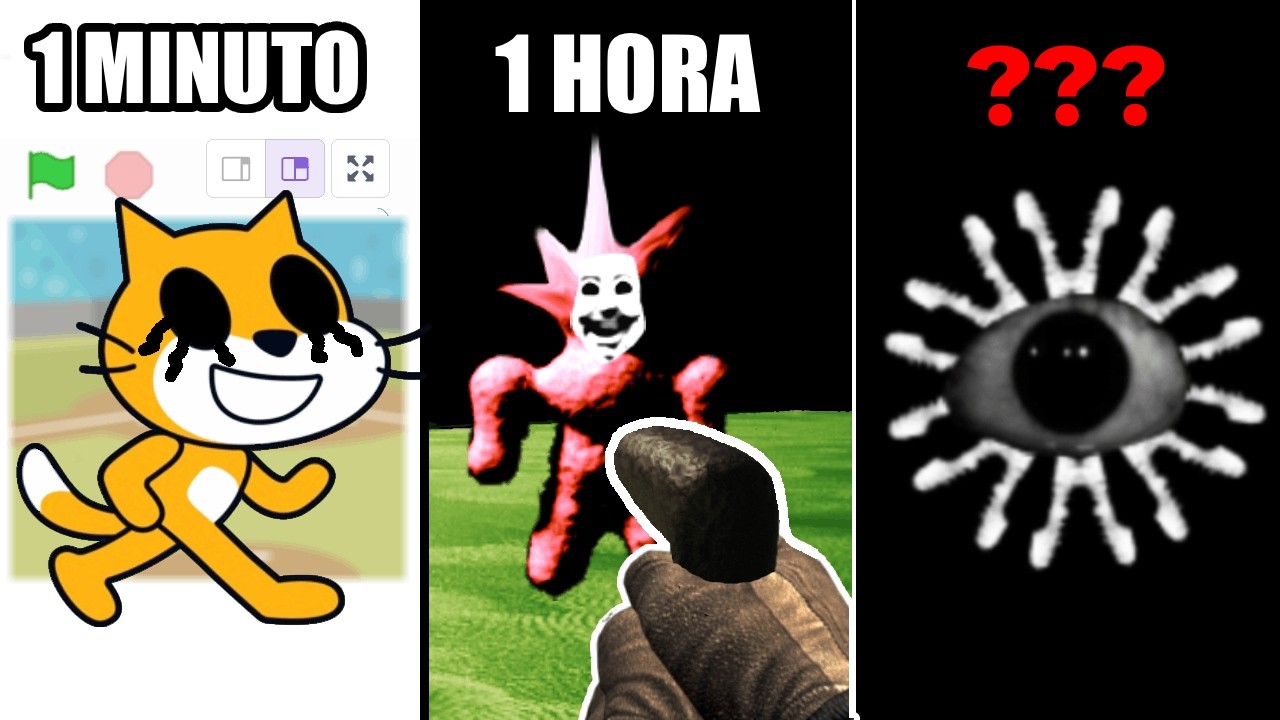 Criei 3 Jogos BIZARROS de TERROR no Scratch