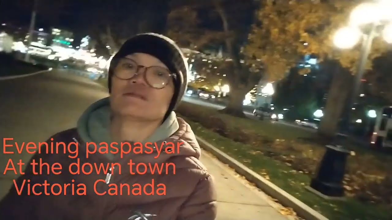Evening outing at downtown Victoria Canada