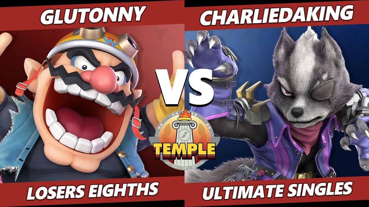 Temple: Hermès Edition Top 8 - Glutonny (Wario) Vs. CharlieDaKing (Wolf) SSBU Ultimate Tournament