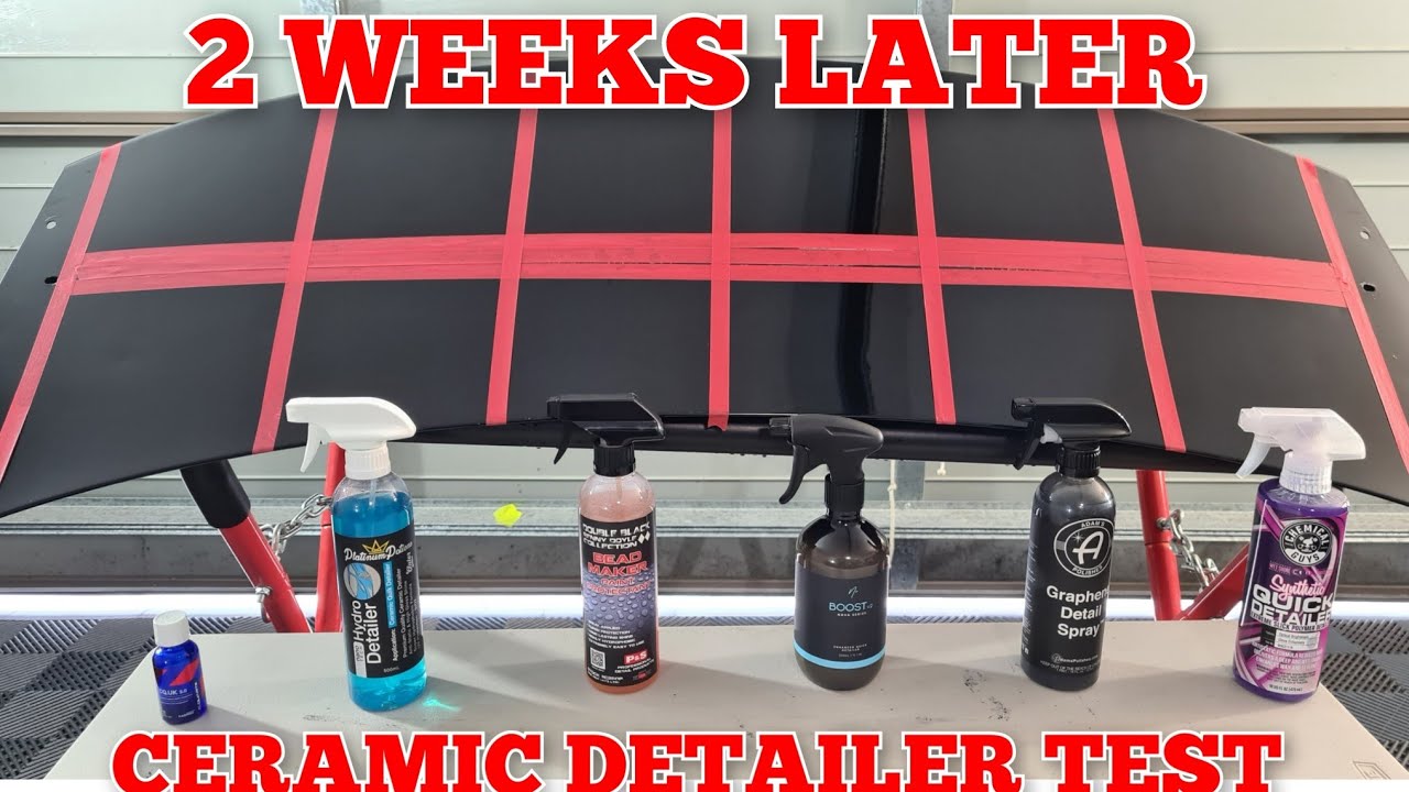 What's The Best Ceramic Detailer? | 2 Weeks Later | Adams v Chemical Guys v NV v P&S v Platinum P