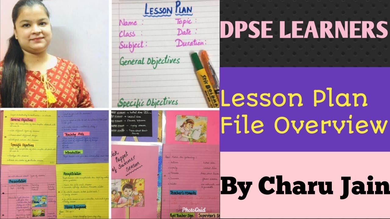 How To Make Lesson Plan | Format Of Lesson Plan | Lesson Plan File | Lesson Plan |