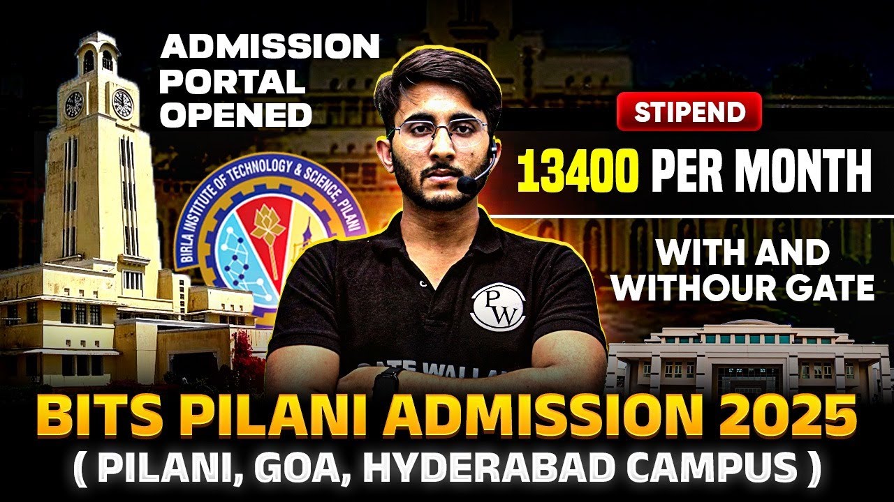 BITS PILANI Master Admission 2025 | WITH AND WITHOUT GATE | Admission Portal Open | Complete Details