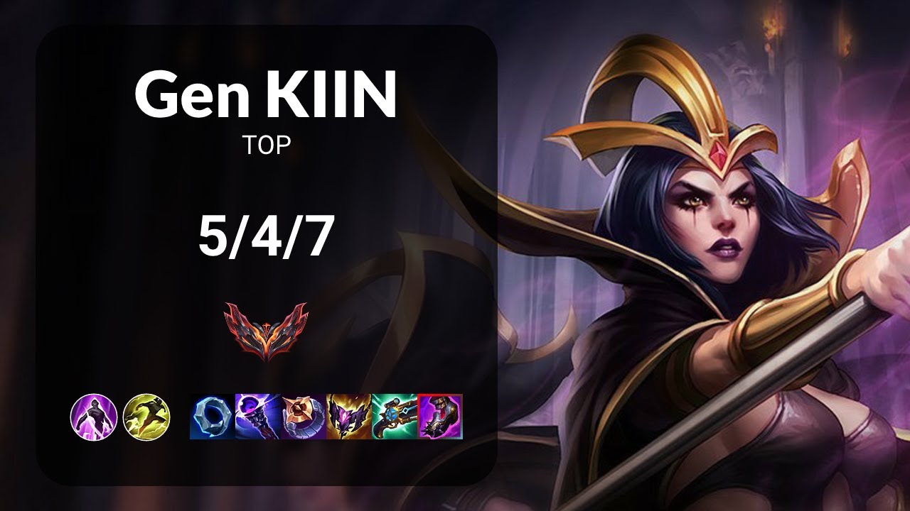 Gen Kiin LeBlanc vs T1 Oner K'Sante TOP - KR GRANDMASTER Patch 15.3