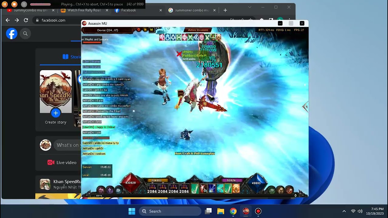 4 SKILLS COMBO MU ONLINE (PERFECT NO STOP)