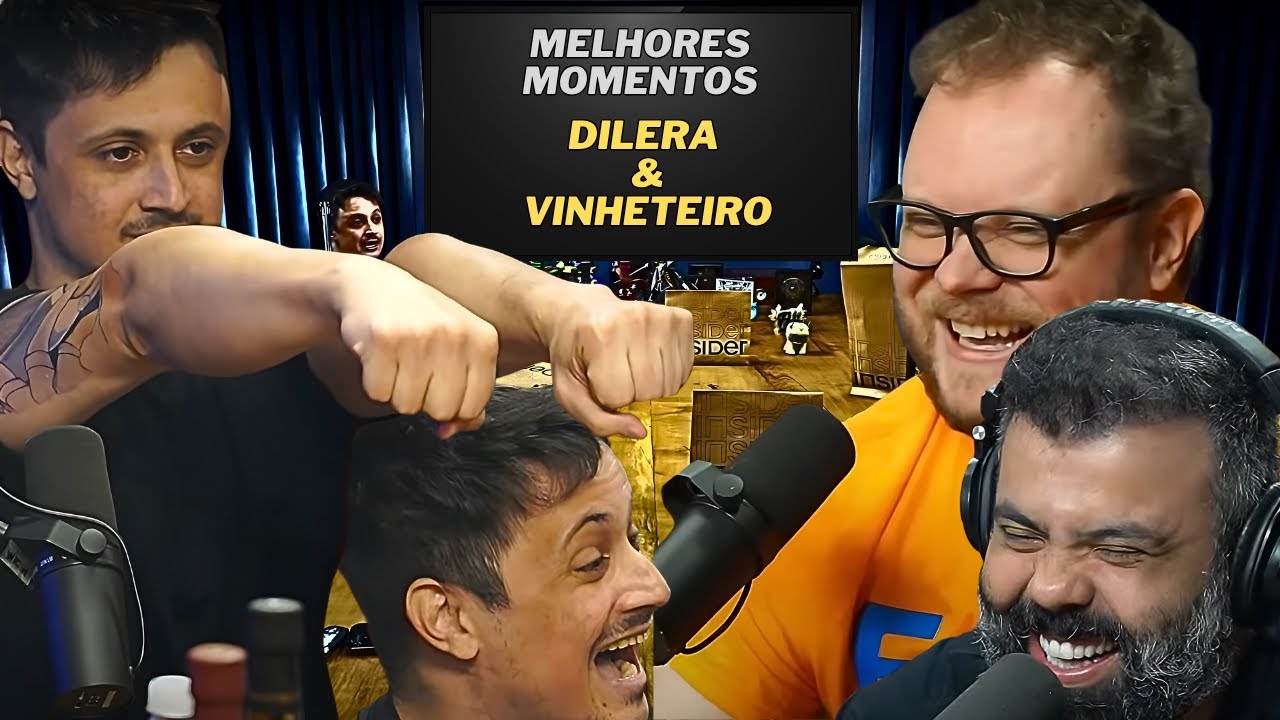 Melhores Momentos: DILERA E VINHETEIRO no Flow Podcast 😂