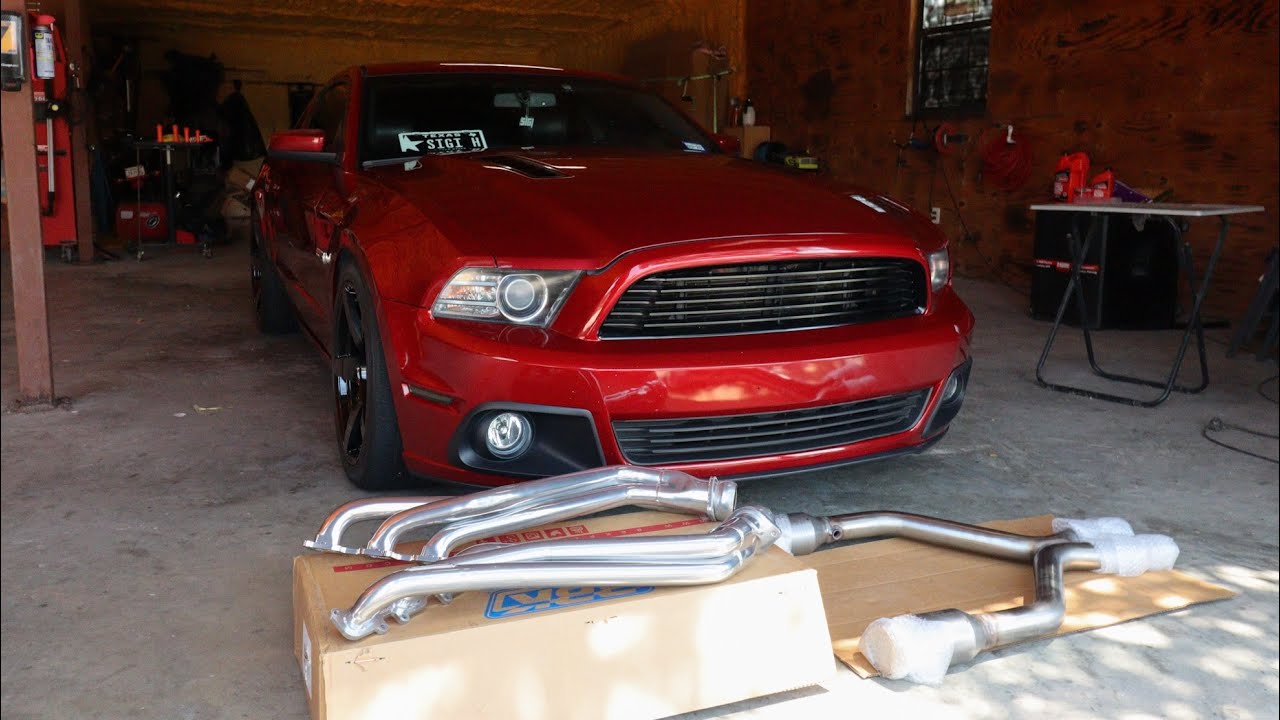 FULL EXHUAST ARRIVED!!! Longtube Headers Install on my 2014 Mustang 3.7! (BBK)