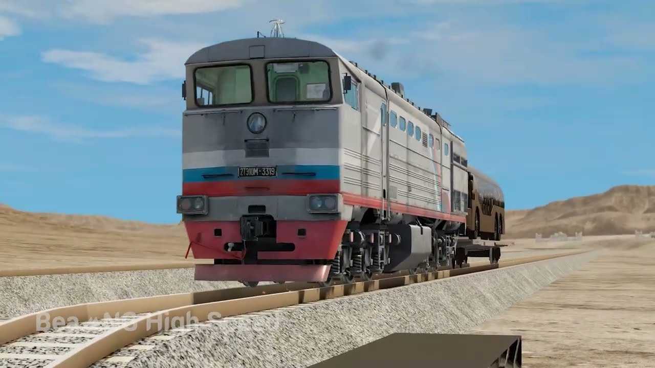 Epic Trains vs Dangerous Tunnel Crashes #26 – BeamNG.drive | BeamNG High Speed