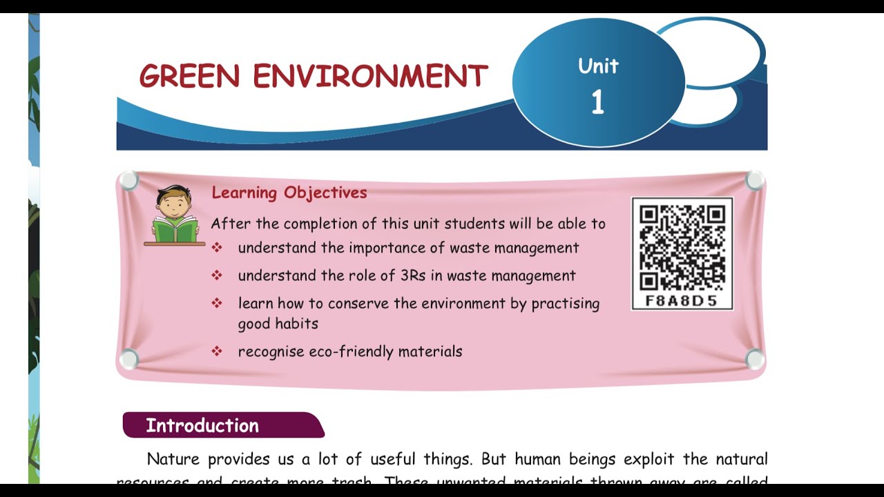 GREEN ENVIRONMENT  - PART 1 - UNIT 1 - TERM 3  SCIENCE - 4TH STD - ENGLISH  MEDIUM