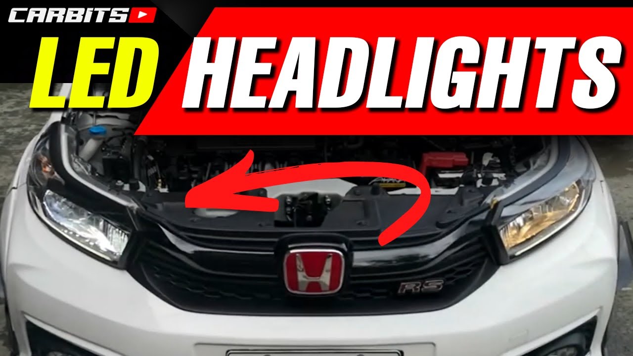 How to replace your stock headlight bulbs with LEDs | Honda Brio RS | #CARBITS