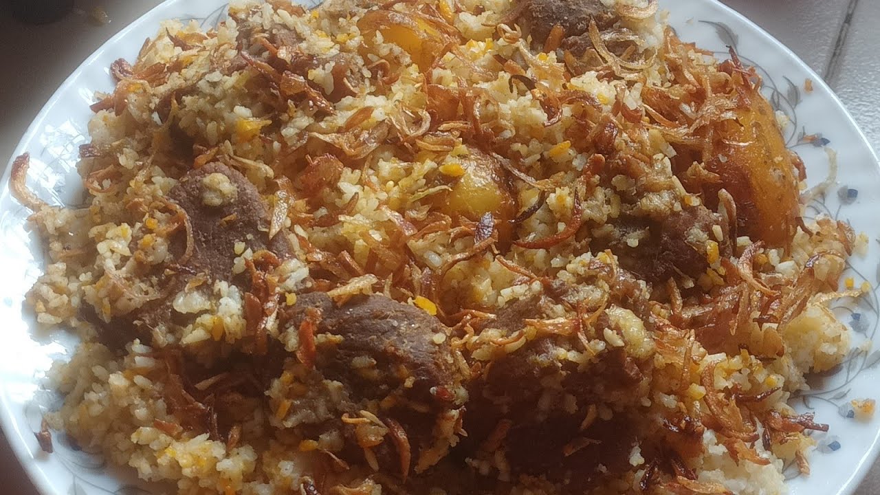 রমজান স্পেশাল ইফতারের জন্য বিফ তেহারি  রান্নার রেসিপি। Beef tehari ranna recipe. 