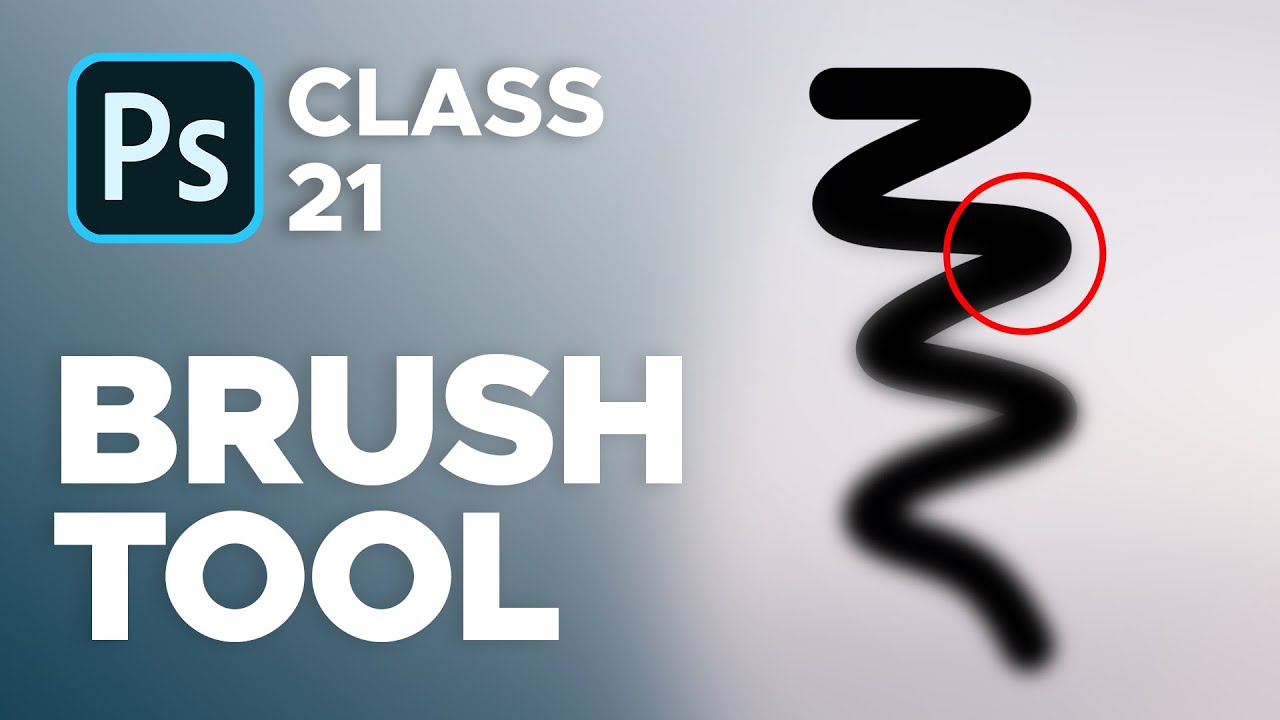 Brush Tool in Adobe Photoshop 2020 - Class 21 - Urdu / Hindi