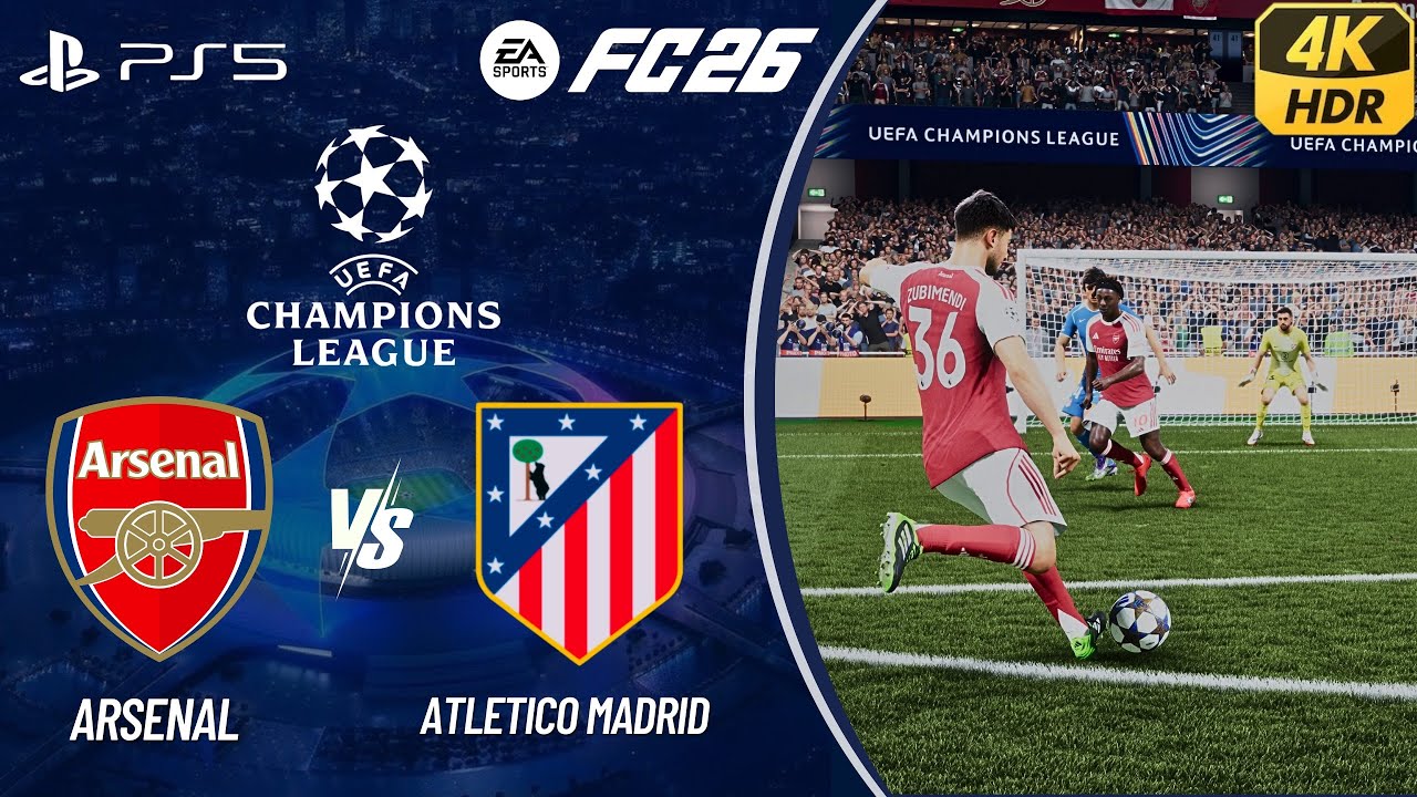 FC 26 - ARSENAL VS ATLETICO MADRID | UEFA CHAMPIONS LEAGUE 25/26| LEAGUE PHASE | [4K60]