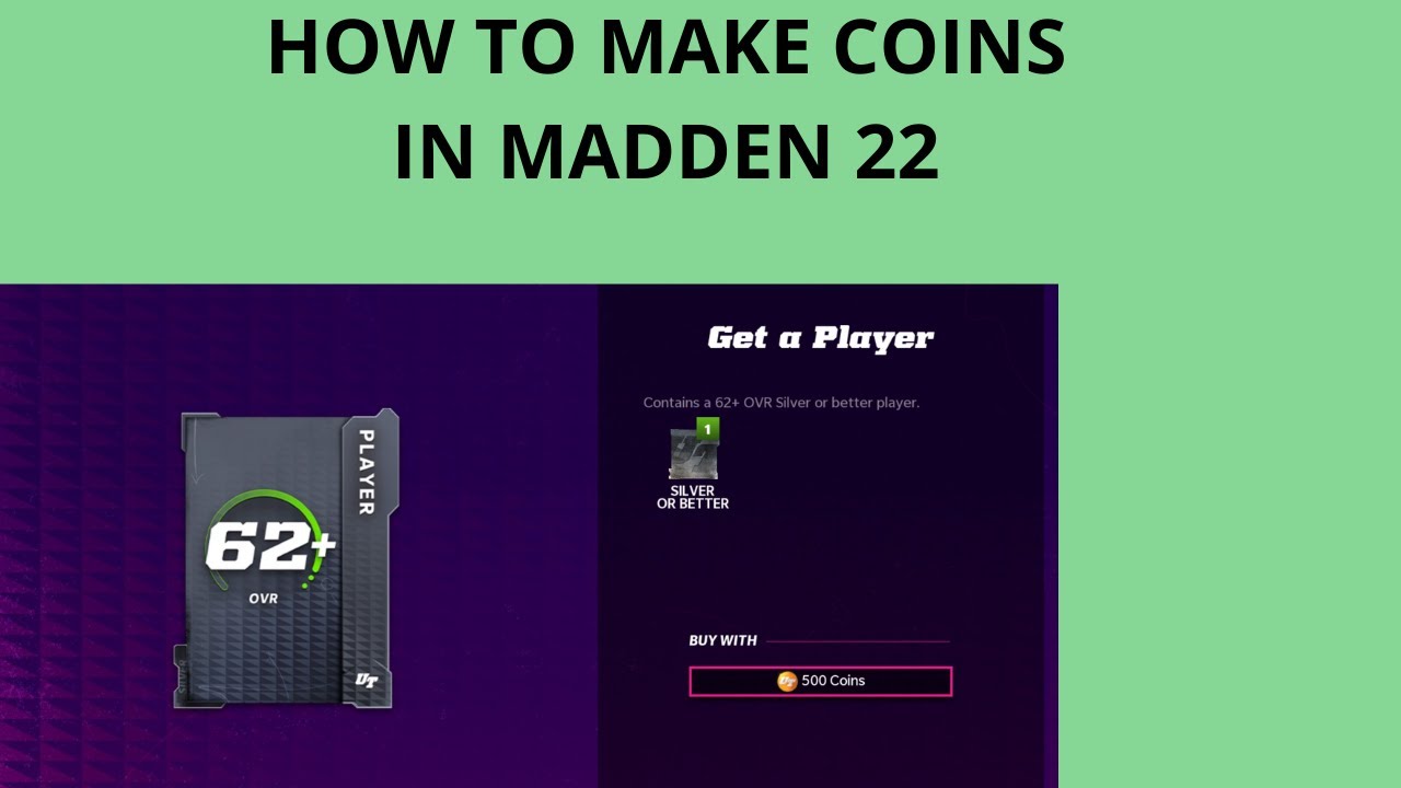 HOW TO MAKE COINS IN MADDEN 22