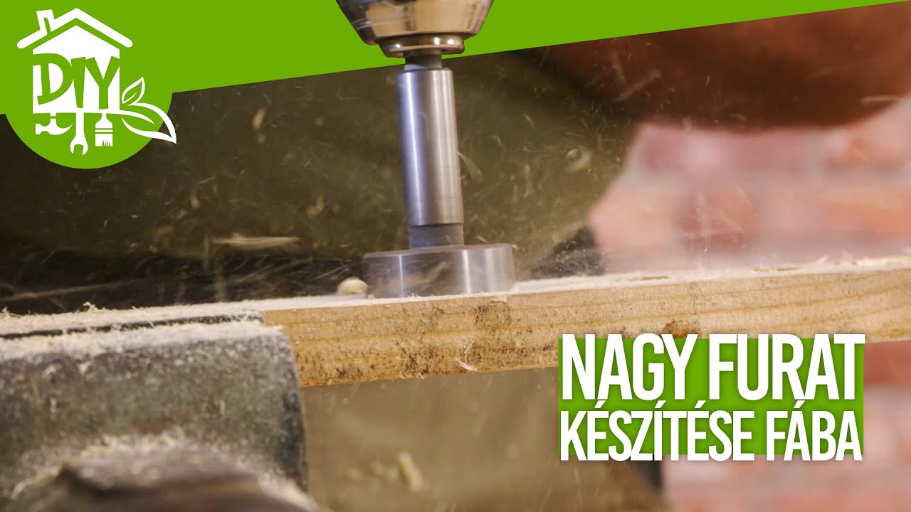 Nagy furatok készítése fába! | Green Cottage DIY
