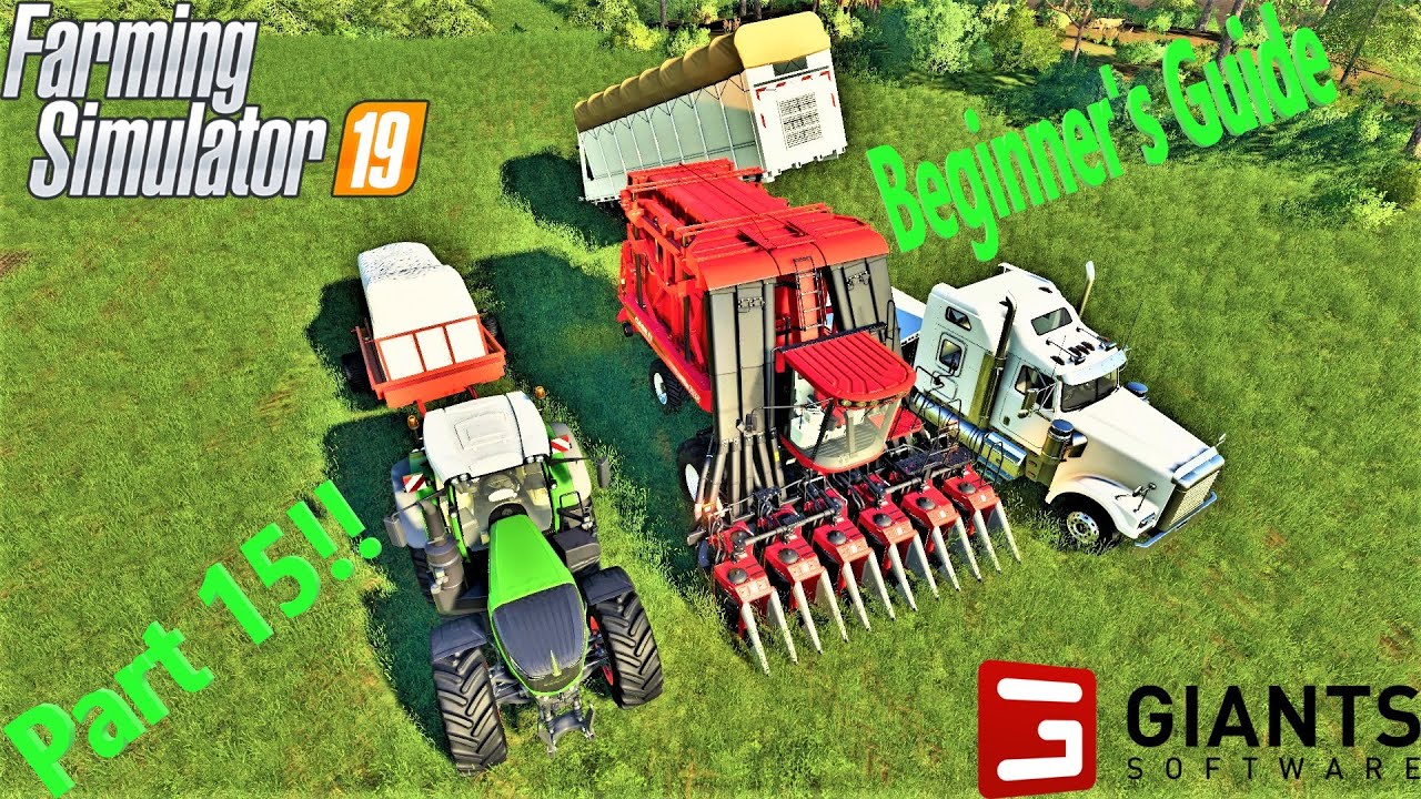 Farming Simulator 19! | Beginner's Guide Part 15! | How To Harvest Your Cotton! | #FS19 | #CJFarms