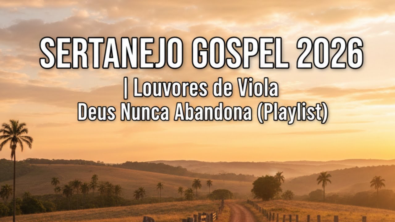 SERTANEJO GOSPEL 2026 - Louvores de Viola | Deus Nunca Abandona (Playlist)