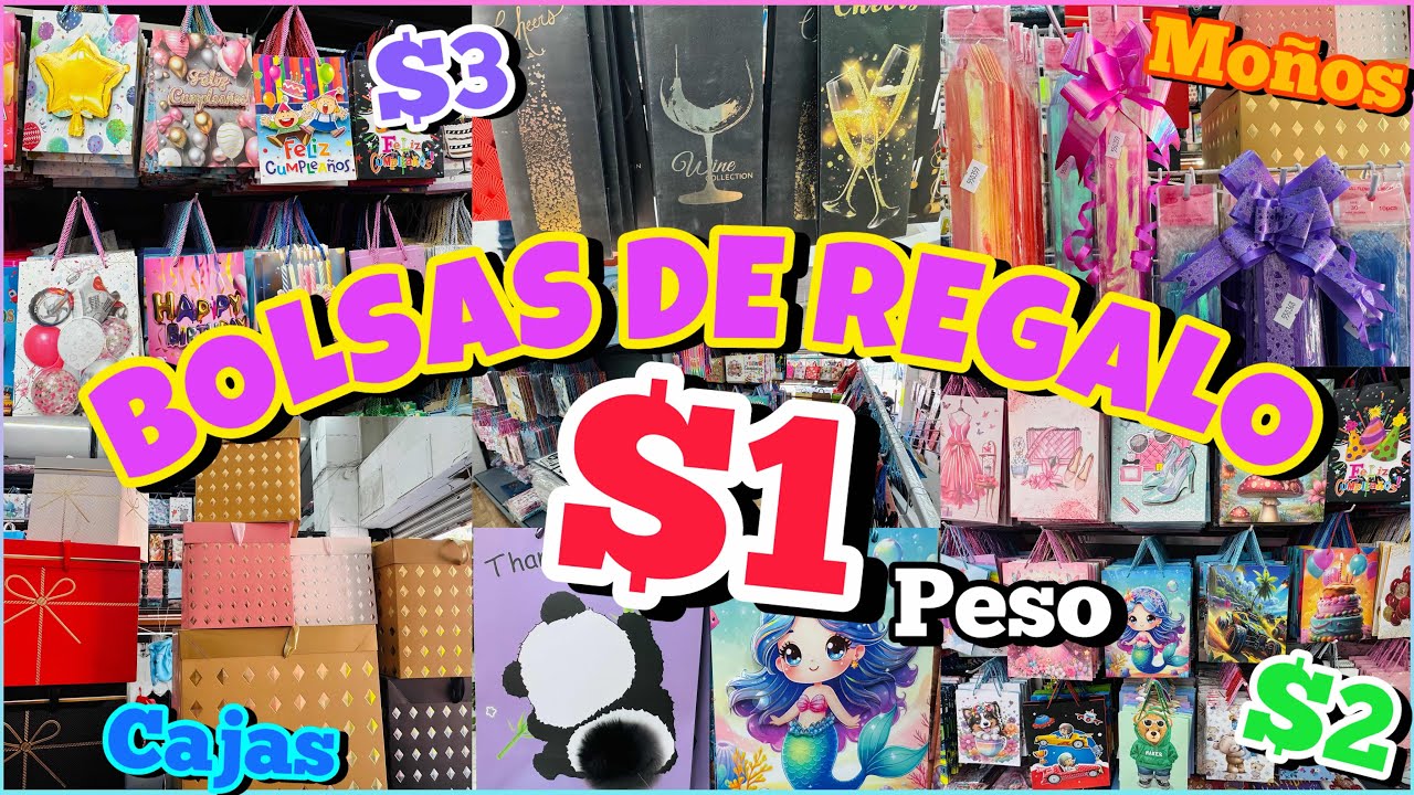 🎁BOLSAS DE REGALO desde $1 PESO / MOÑOS, LISTONES, CAJAS DE REGALO / INICIA TU NEGOCIO / CENTRO CDMX