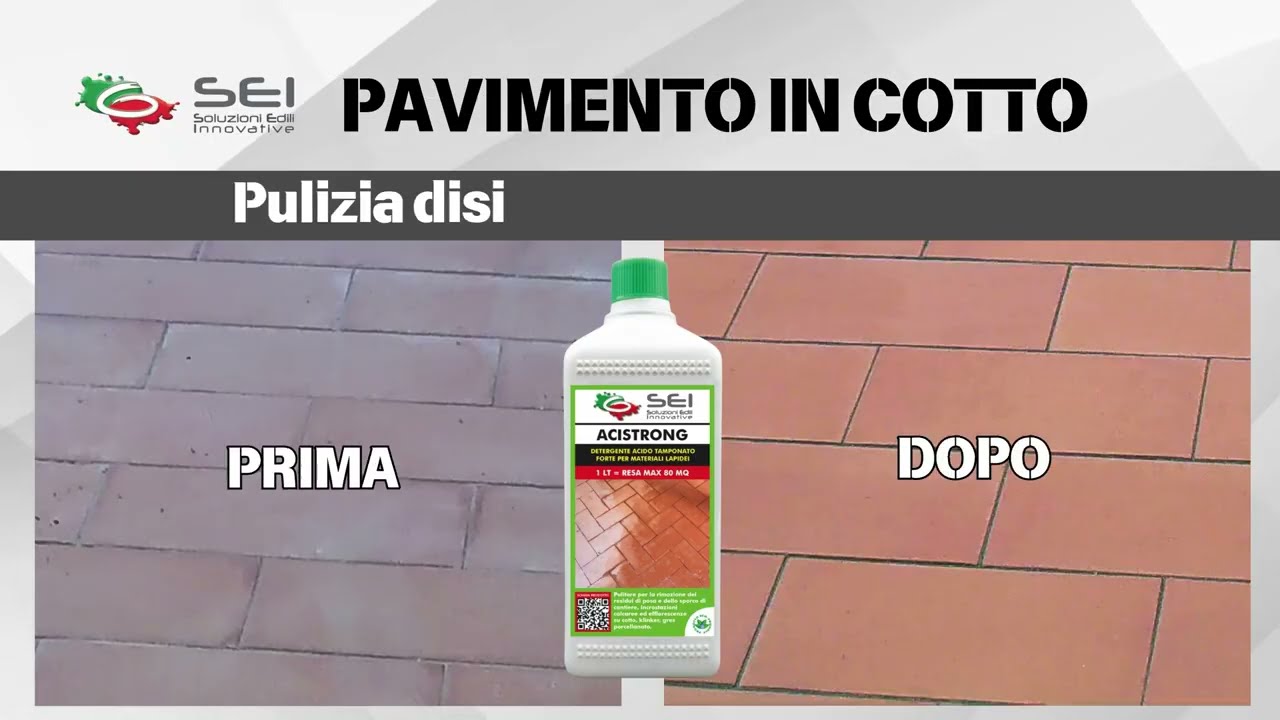 SEI | ACISTRONG su Cotto: Pulizia Fai da Te Facile ed Efficace!