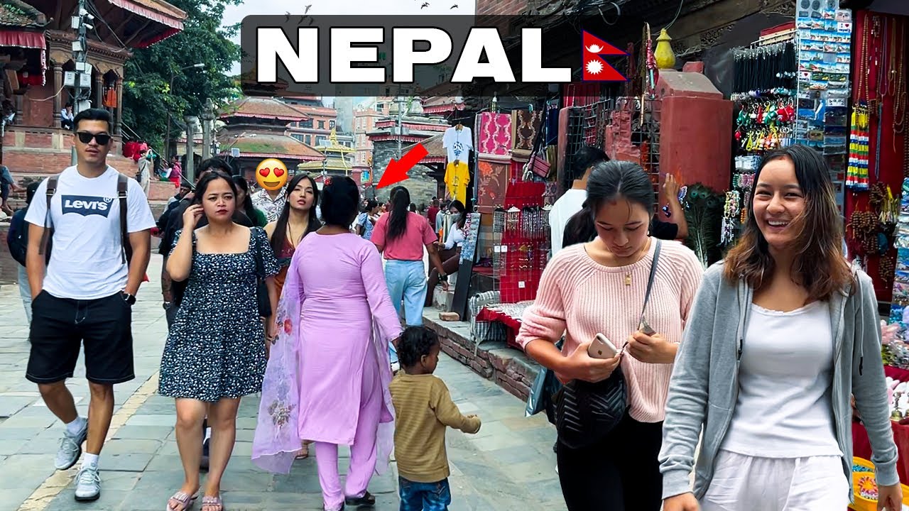 NEPAL🇳🇵: Happiest Place and Beautiful Faces in KATHMANDU? This Place Will Surprise You!😊Walking Tour
