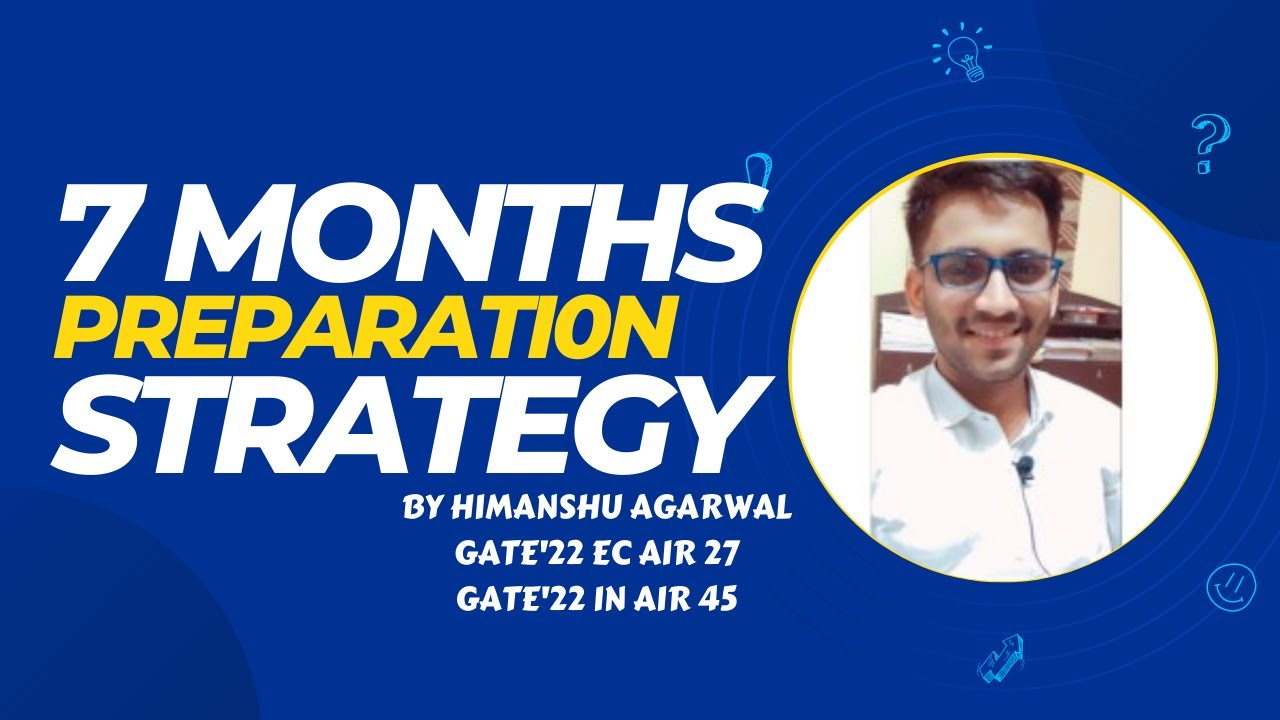 7 Months Preparation strategy for GATE 2023 || By AIR 27 EC