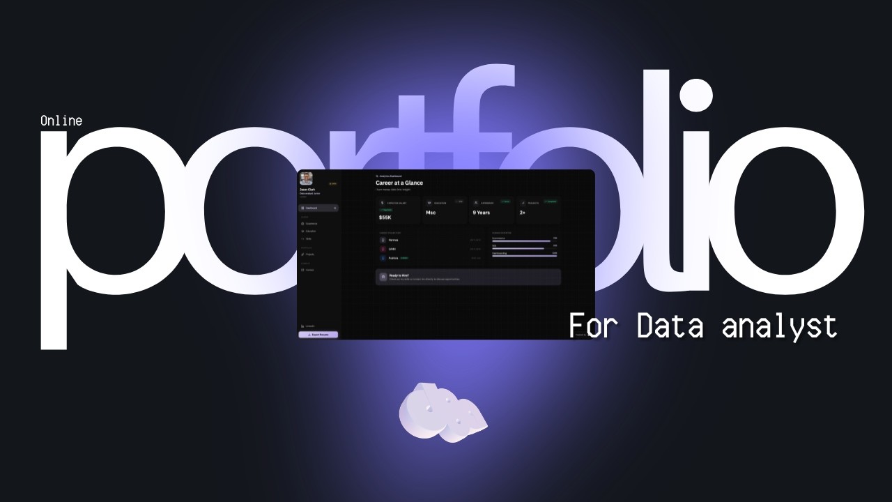 Create your data analyst portfolio in 5 minutes