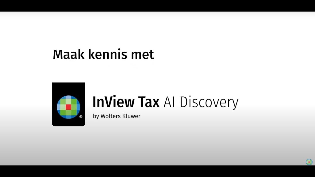 Ontdek AI Discovery in InView Tax