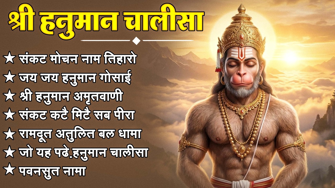 श्री हनुमान चालीसा 🌺🙏 Shree Hanuman Chalisa Original Video 🙏🌺 Gulshan Kumar Hariharan Full HD