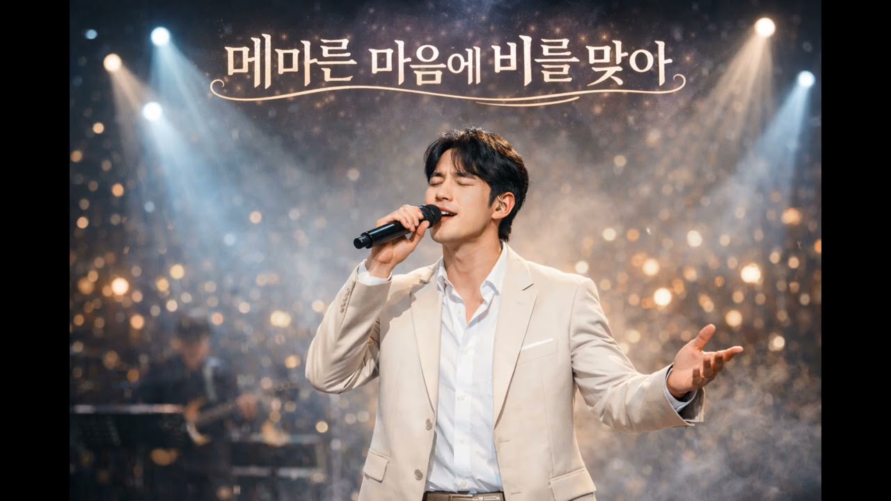 메마른 마음에 비를 맞아 | AI 음악 | 남성 싱글 보컬