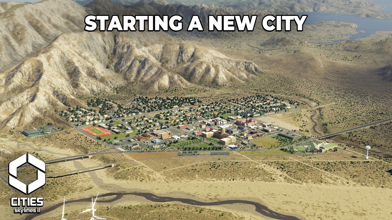 Starting a NEW City in the DESERT! Cities Skylines 2