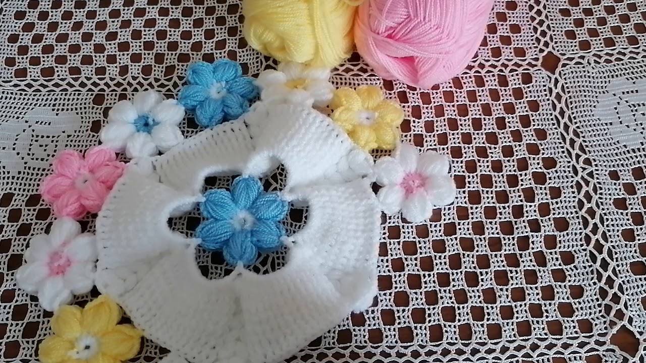 Bu renklerle yapın siparişi kapın, puf çiçekli lif yapımı 🌸 #lifyapımı #lifmodelleri #crochet #örgü