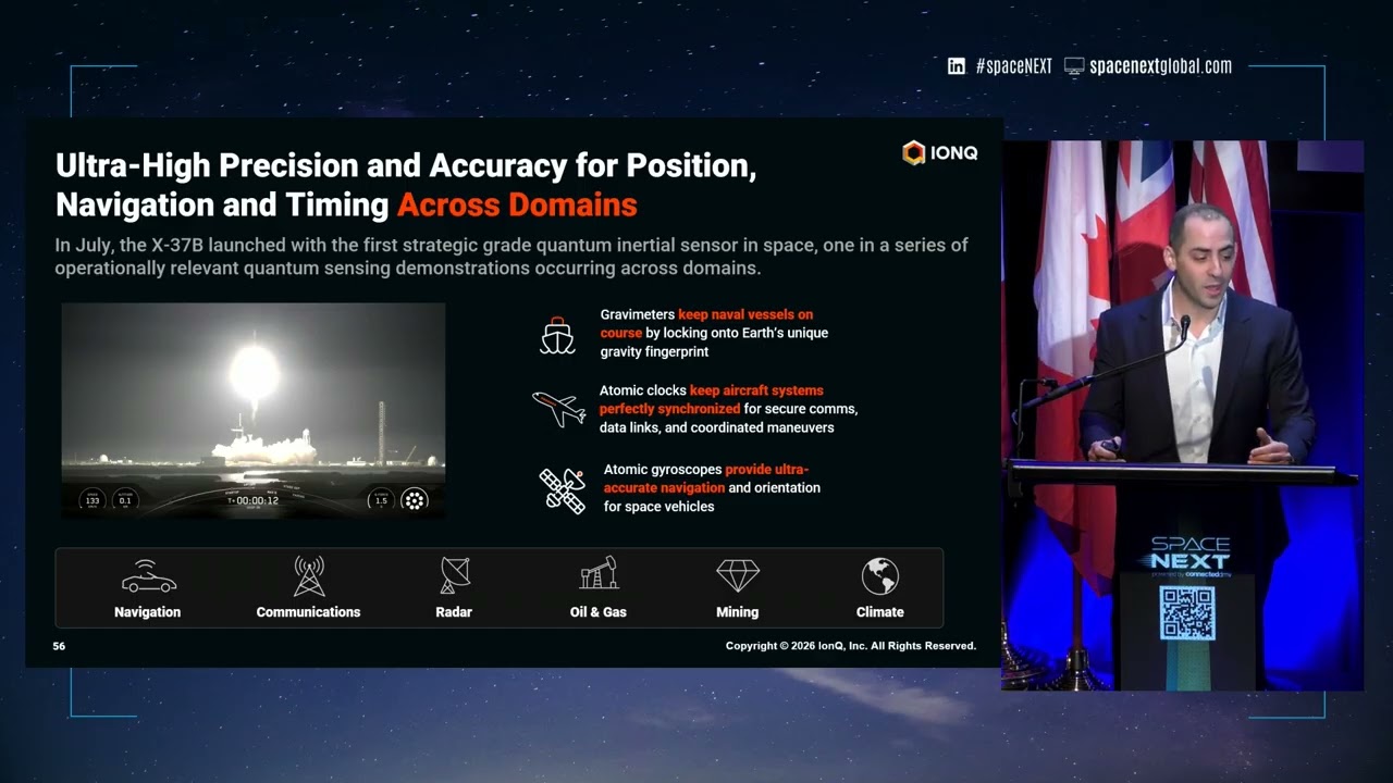 SpaceNEXT 2026 | Преодоление квантовых преимуществ: на суше, на море, в воздухе и в космосе (IonQ)