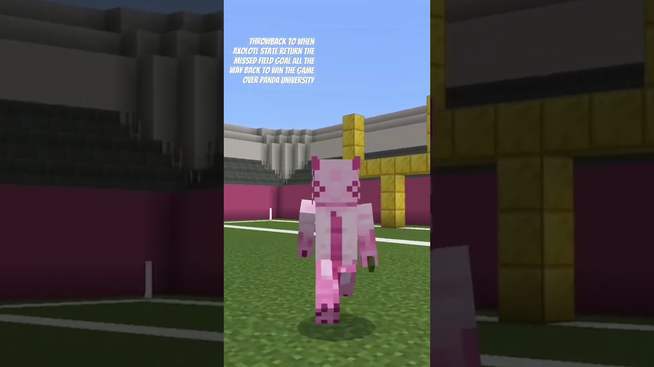THERE HE GOES‼️‼️ #minecraft #mcaa #college #funny #fun #axolotl #viralvideo