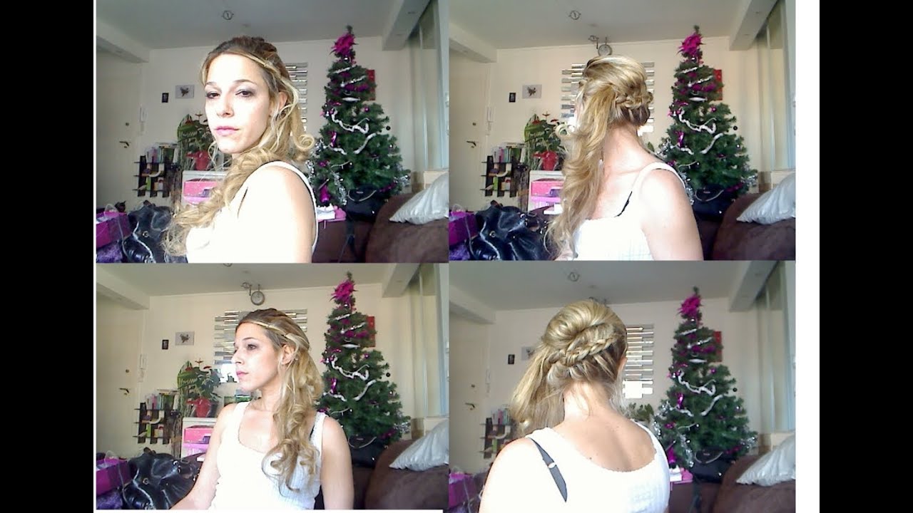 Tuto Coiffure #29 : Coiffure Originale, Tresse et Cascade de Boucles