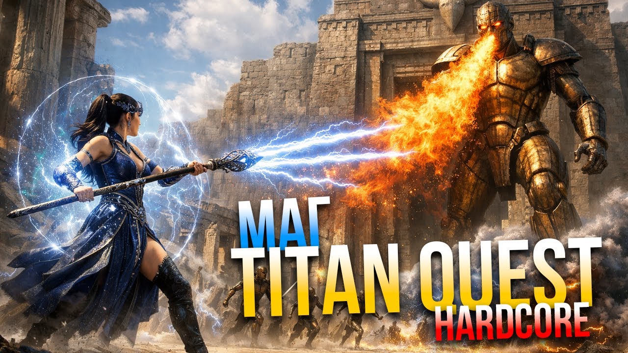 Titan Quest классический маг-посошник. Оракул Воздух и Дух, Фарм Талоса, Открытие сфер #9