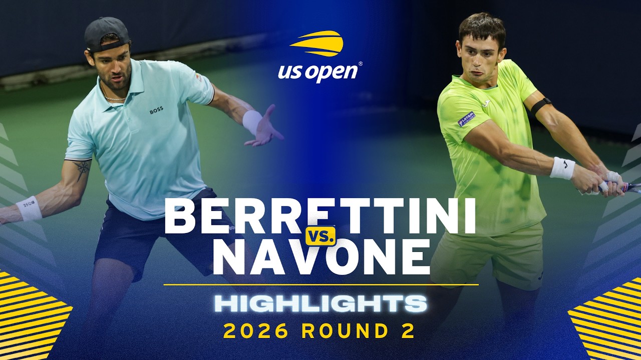 Matteo Berrettini vs. Mariano Navone Highlights | 2026 US Open Round 2