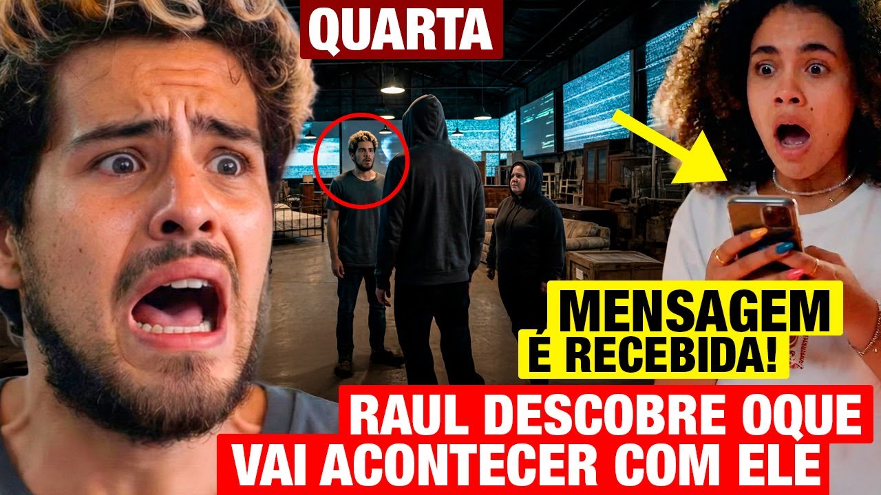 TRÊS GRAÇAS: QUARTA 28/01: Raul descobre O QUE VAI ACONTECER COM ELE e 1 MENSAGEM É ENVIADA!
