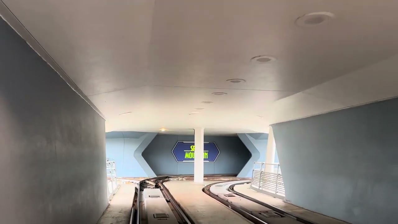 The People Mover And Space Mountain Lights On