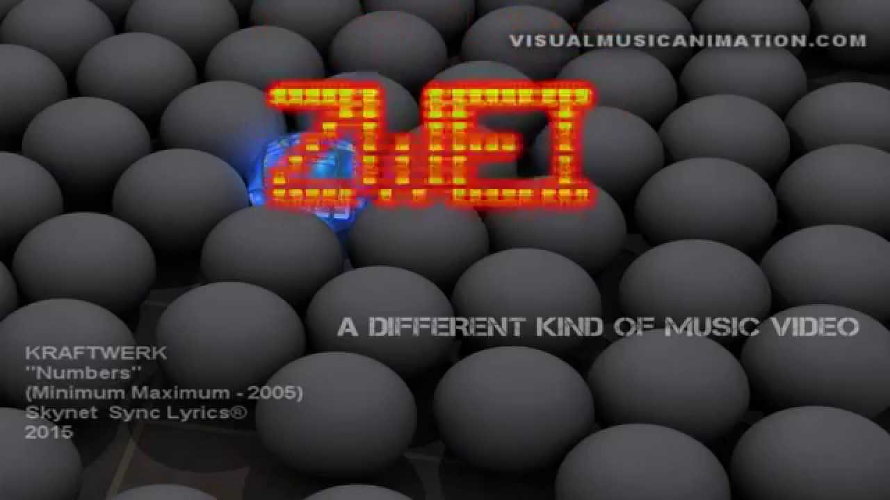Kraftwerk  - Numbers - Lyrics  (Visual Music Animation)