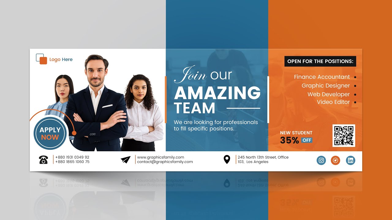 How to Design Professional Facebook cover in Photoshop Tutorial
