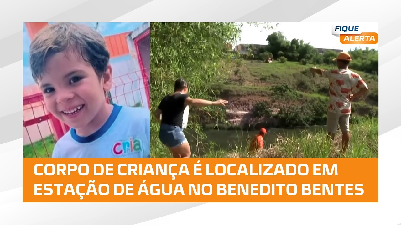 Bombeiros encontram corpo de criança em estação de tratamento de água, no Benedito Bentes