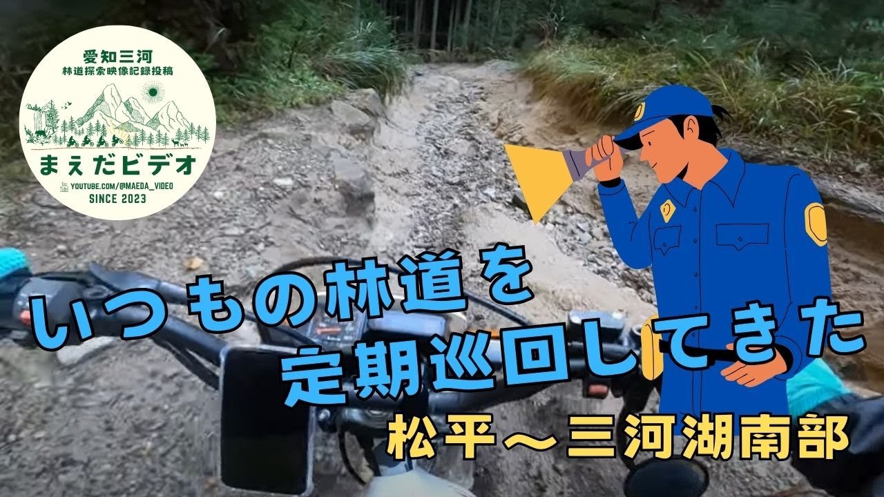 【三河 林道】11/3 いつもの林道を定期巡回してきた【TLM220R】愛知 豊田市 松平 三河湖南部