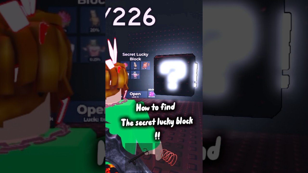 How to find the secret hidden lucky block in roblox find the brainrot #helpful #roblox